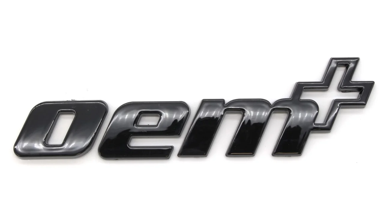 Racingline OEM Plus Badge Black